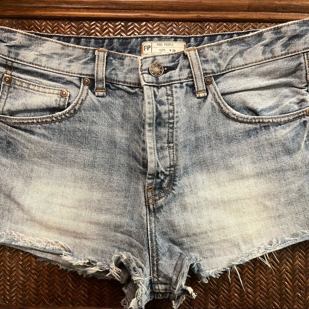 Free People size 28 denim shorts.